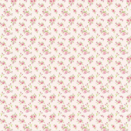 Papel Scrapbook Litoarte SBB-119 Ramos de Rosas 30,5x30,5cm - Palácio da Arte