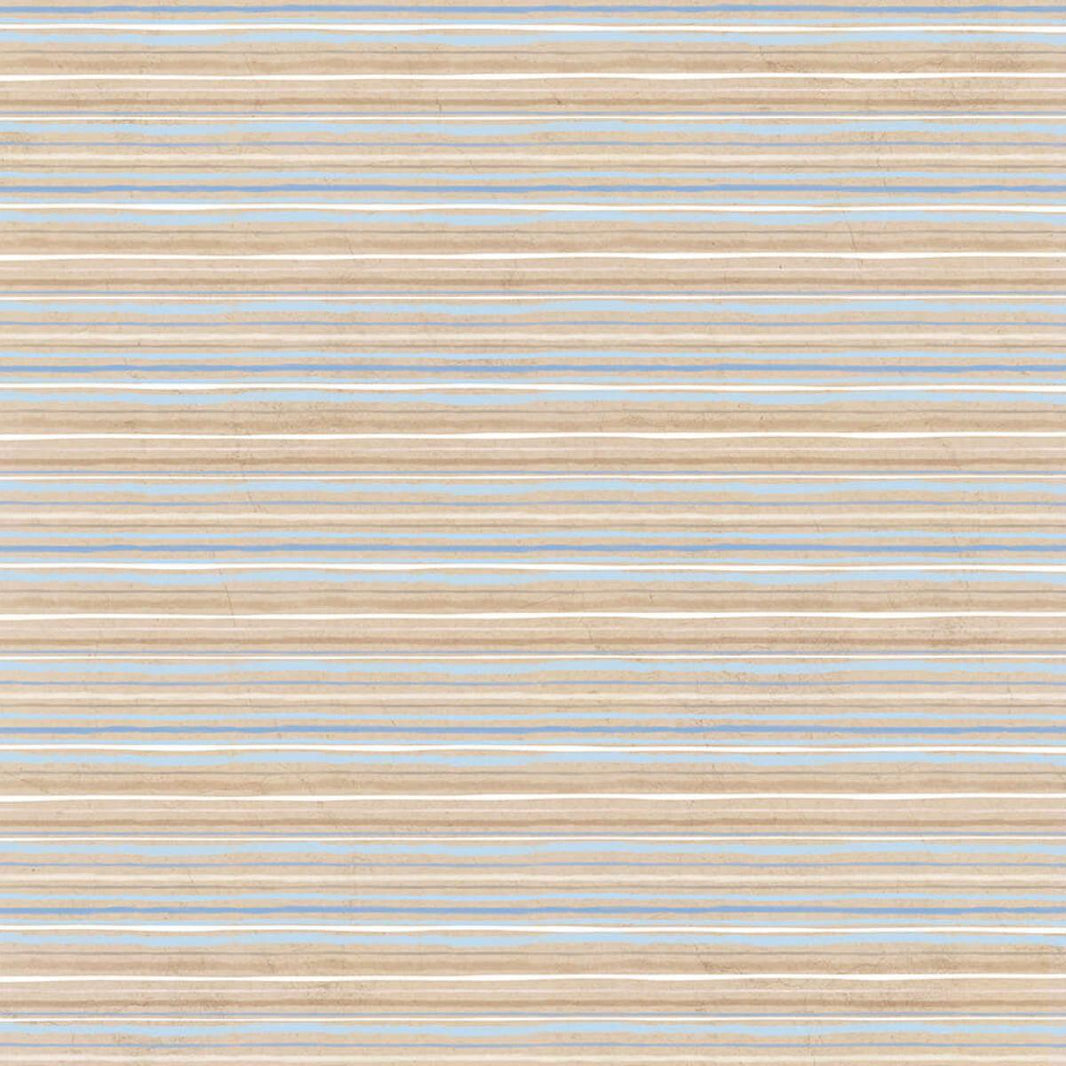 Papel Scrapbook Litoarte SBB-131 Listras Marrom e Azul 30,5x30,5cm - Palácio da Arte