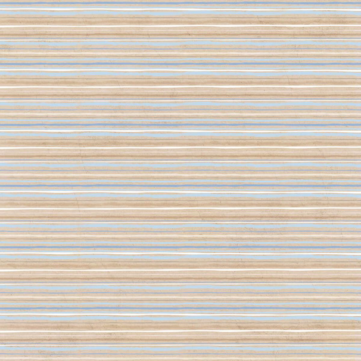Papel Scrapbook Litoarte SBB-131 Listras Marrom e Azul 30,5x30,5cm - Palácio da Arte