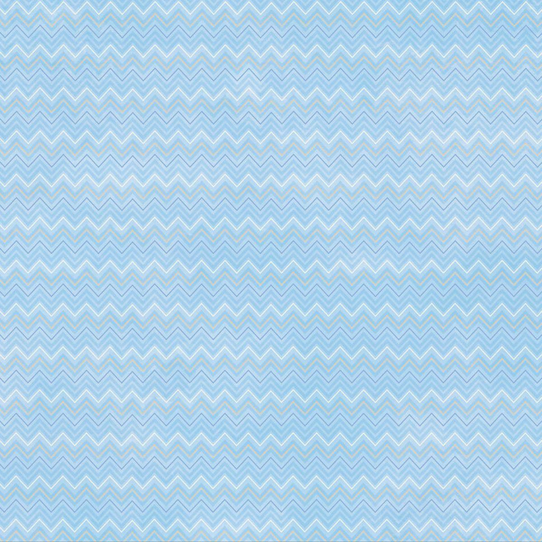 Papel Scrapbook Litoarte SBB-134 Chevron Azul 30,5x30,5cm - Palácio da Arte