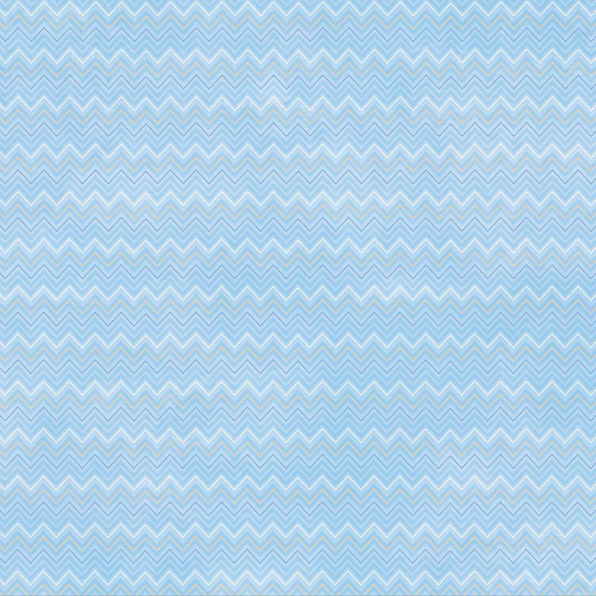 Papel Scrapbook Litoarte SBB-134 Chevron Azul 30,5x30,5cm - Palácio da Arte