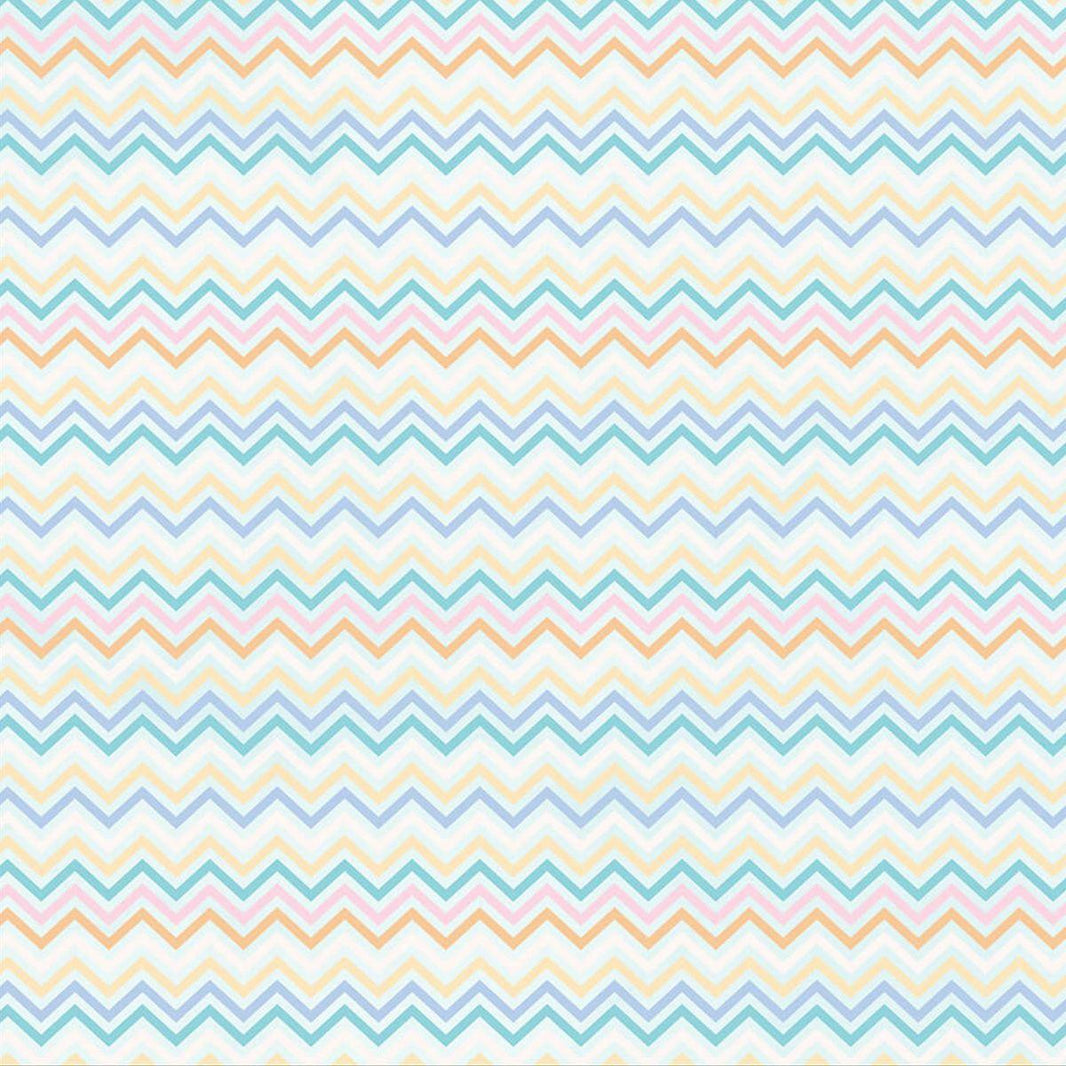 Papel Scrapbook Litoarte SBB-201 Chevron Colorido 30,5x30,5cm - Palácio da Arte