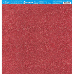 Papel Scrapbook Litoarte SBB-211 Textura Vermelha 30,5x30,5cm - Palácio da Arte
