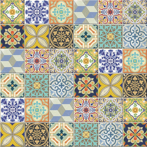 Papel Scrapbook Litoarte SD-0565 Azulejos e Pedras 30,5x30,5cm - Palácio da Arte