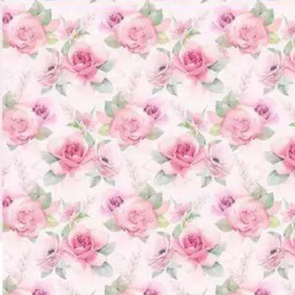 Papel Scrapbook Litoarte SD-0742 Floral Cor de Rosa 30,5x30,5cm - Palácio da Arte