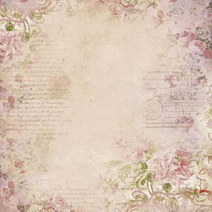 Papel Scrapbook Litoarte SD-0863 Casa de Passarinho e Flores 30,5x30,5cm - Palácio da Arte