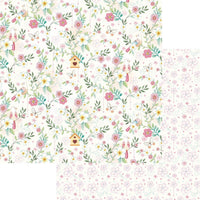 Papel Scrapbook Litoarte SD-1020 Pássaros e Flores 30,5x30,5cm - Palácio da Arte
