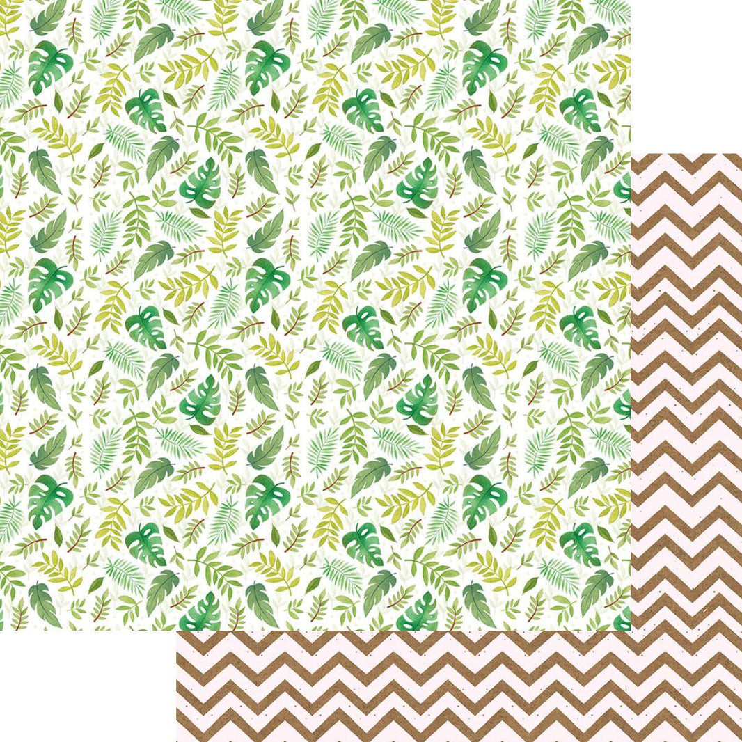 Papel Scrapbook Litoarte SD-1083 Galhos e Folhas 30,5x30,5cm - Palácio da Arte
