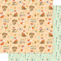 Papel Scrapbook Litoarte SD-1085 Raposa I 30,5x30,5cm - Palácio da Arte