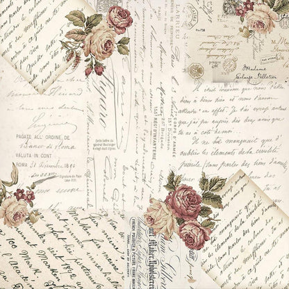 Papel Scrapbook Litoarte SD-1090 Dama e Rosas 30,5x30,5cm - Palácio da Arte