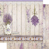 Papel Scrapbook Litoarte SD-1116 Jarro com Lavanda 30,5x30,5cm - Palácio da Arte