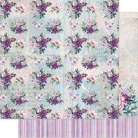 Papel Scrapbook Litoarte SD-1144 Flores 30,5x30,5cm - Palácio da Arte