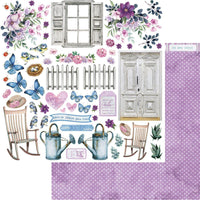 Papel Scrapbook Litoarte SD-1145 Porta com Cadeira Recortes 30,5x30,5cm - Palácio da Arte