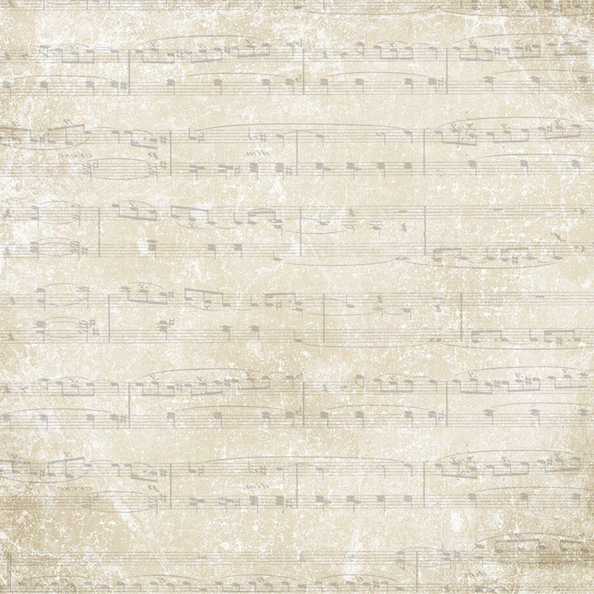 Papel Scrapbook Litoarte SD-1147 Masculino Música 30,5x30,5cm - Palácio da Arte