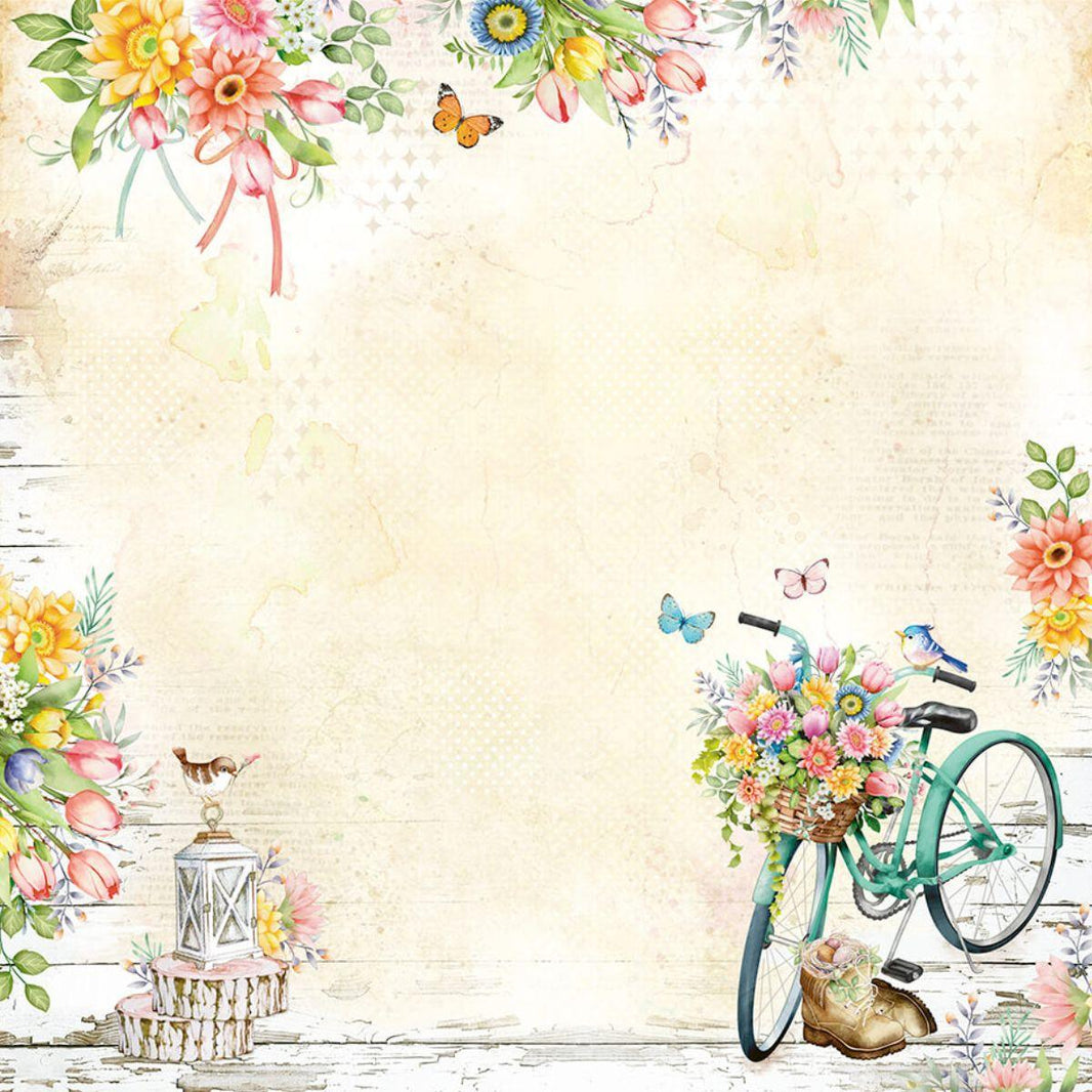 Papel Scrapbook Litoarte SD-1161 Jardim e Poás 30,5x30,5cm - Palácio da Arte