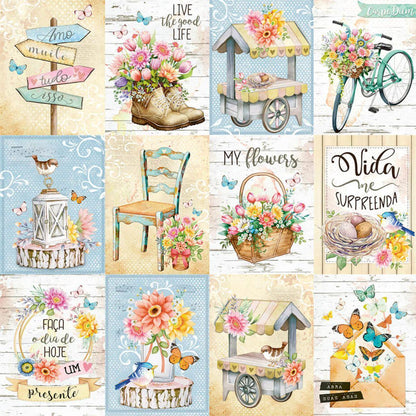 Papel Scrapbook Litoarte SD-1162 Cars Jardim 30,5x30,5cm - Palácio da Arte