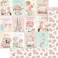 Papel Scrapbook Litoarte SD-1178 Tags Femininas e Rosas 30,5x30,5cm - Palácio da Arte