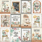 Papel Scrapbook Litoarte SD-1182 Tags Fazenda e Tijolos 30,5x30,5cm - Palácio da Arte