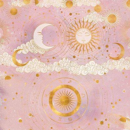 Papel Scrapbook Litoarte SD-1197 Sol e Lua 30,5x30,5cm - Palácio da Arte