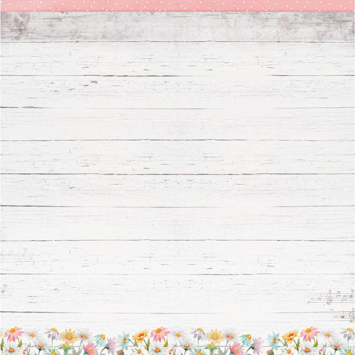 Papel Scrapbook Litoarte SD-1204 Floresça Menina no Jardim 30,5x30,5cm - Palácio da Arte