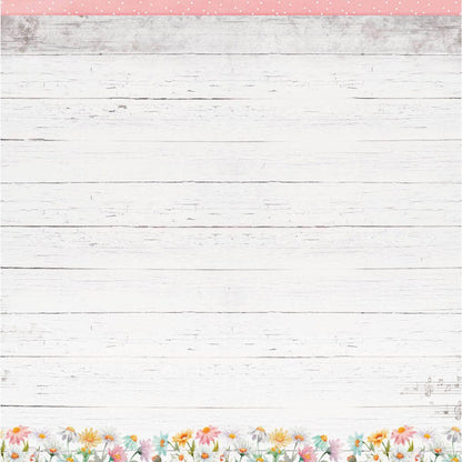 Papel Scrapbook Litoarte SD-1204 Floresça Menina no Jardim 30,5x30,5cm - Palácio da Arte