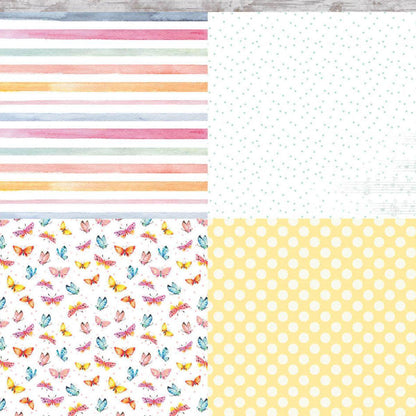 Papel Scrapbook Litoarte SD-1207 Floresça Recortes 30,5x30,5cm - Palácio da Arte