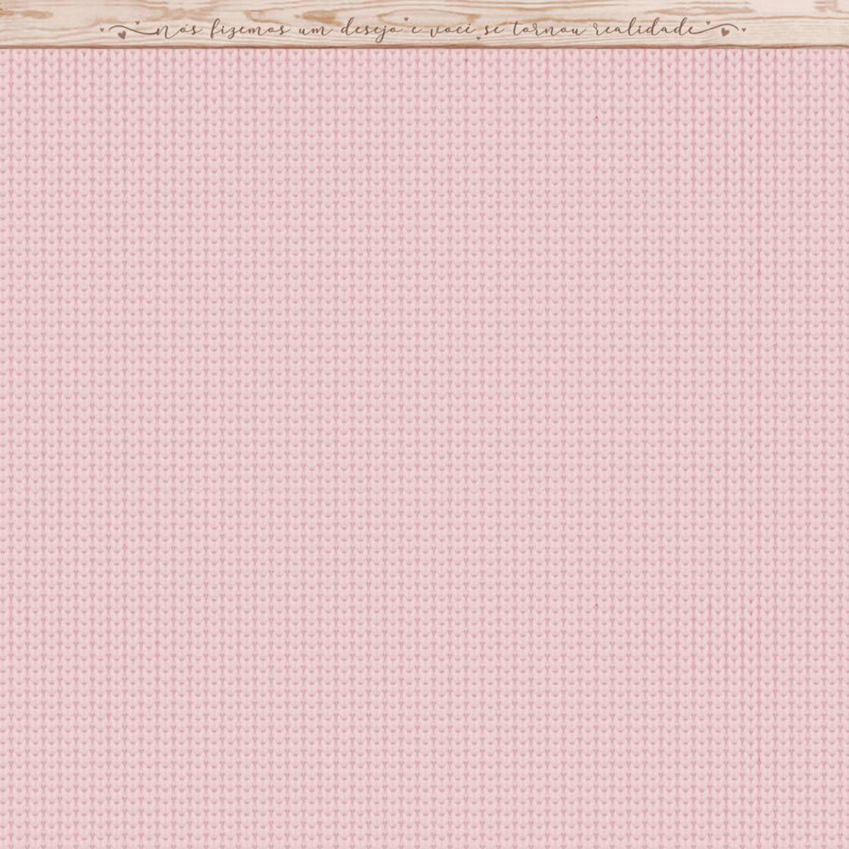 Papel Scrapbook Litoarte SD-1208 Estampa Bebê Menina 30,5x30,5cm - Palácio da Arte