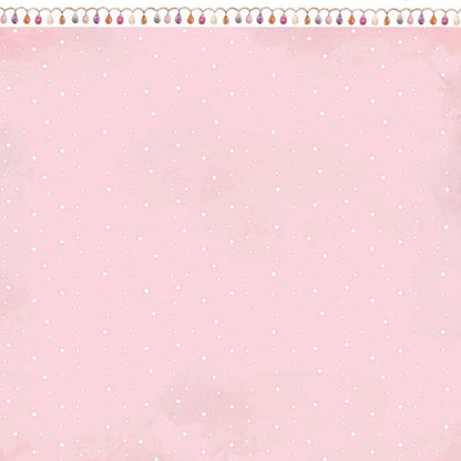 Papel Scrapbook Litoarte SD-1209 Cards Mesversário Menina 30,5x30,5cm - Palácio da Arte