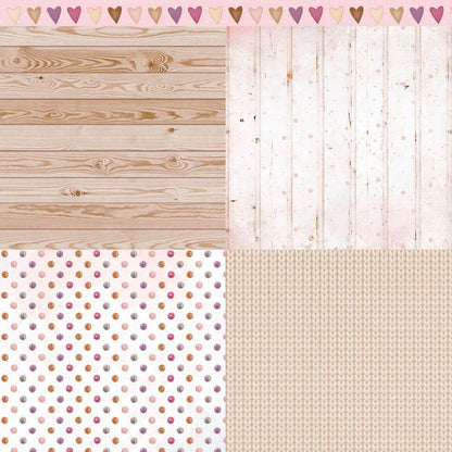 Papel Scrapbook Litoarte SD-1210 Elementos Bebê Menina 30,5x30,5cm - Palácio da Arte