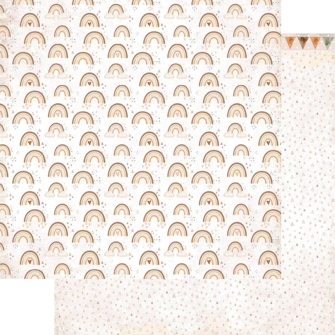 Papel Scrapbook Litoarte SD-1211 Arco-Íris 30,5x30,5cm - Palácio da Arte