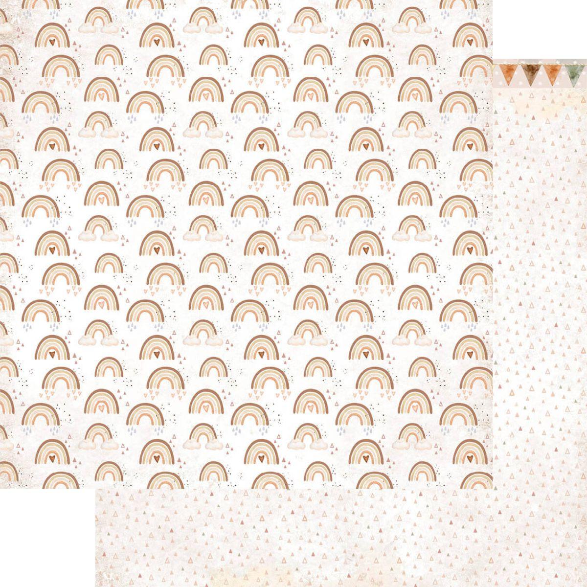 Papel Scrapbook Litoarte SD-1211 Arco-Íris 30,5x30,5cm - Palácio da Arte