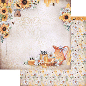 Papel Scrapbook Litoarte SD-1261 Flores e Café da Manhã 30,5x30,5cm - Palácio da Arte