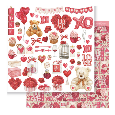 Papel Scrapbook Litoarte SD-1306 Amor Infinito 30,5x30,5cm - Palácio da Arte