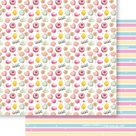 Papel Scrapbook Litoarte SD-1312 Doçura 30,5x30,5cm - Palácio da Arte