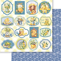 Papel Scrapbook Litoarte SD-1321 Limões Tag 30,5x30,5cm - Palácio da Arte