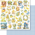 Papel Scrapbook Litoarte SD-1323 Limões Elementos 30,5x30,5cm - Palácio da Arte