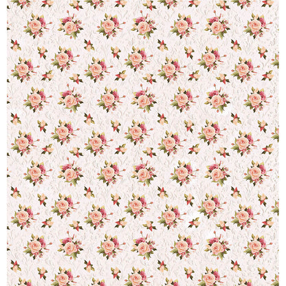 Papel Scrapbook Litoarte SD-1330 Rosas 30,5x30,5cm - Palácio da Arte