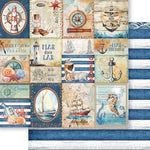 Papel Scrapbook Litoarte SD-1336 Mar Doce Lar Tags 30,5x30,5cm - Palácio da Arte