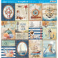 Papel Scrapbook Litoarte SD-1336 Mar Doce Lar Tags 30,5x30,5cm - Palácio da Arte