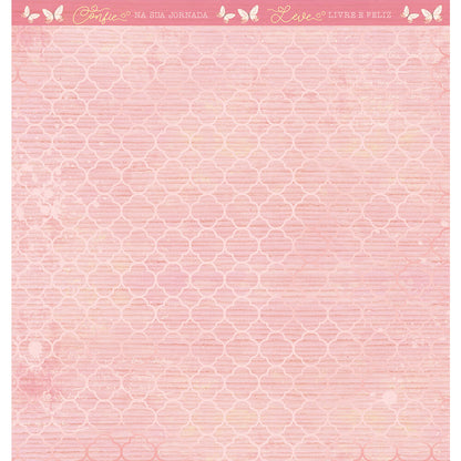 Papel Scrapbook Litoarte SD1-104 Amor com Arte Rosas 30,5x30,5cm - Palácio da Arte