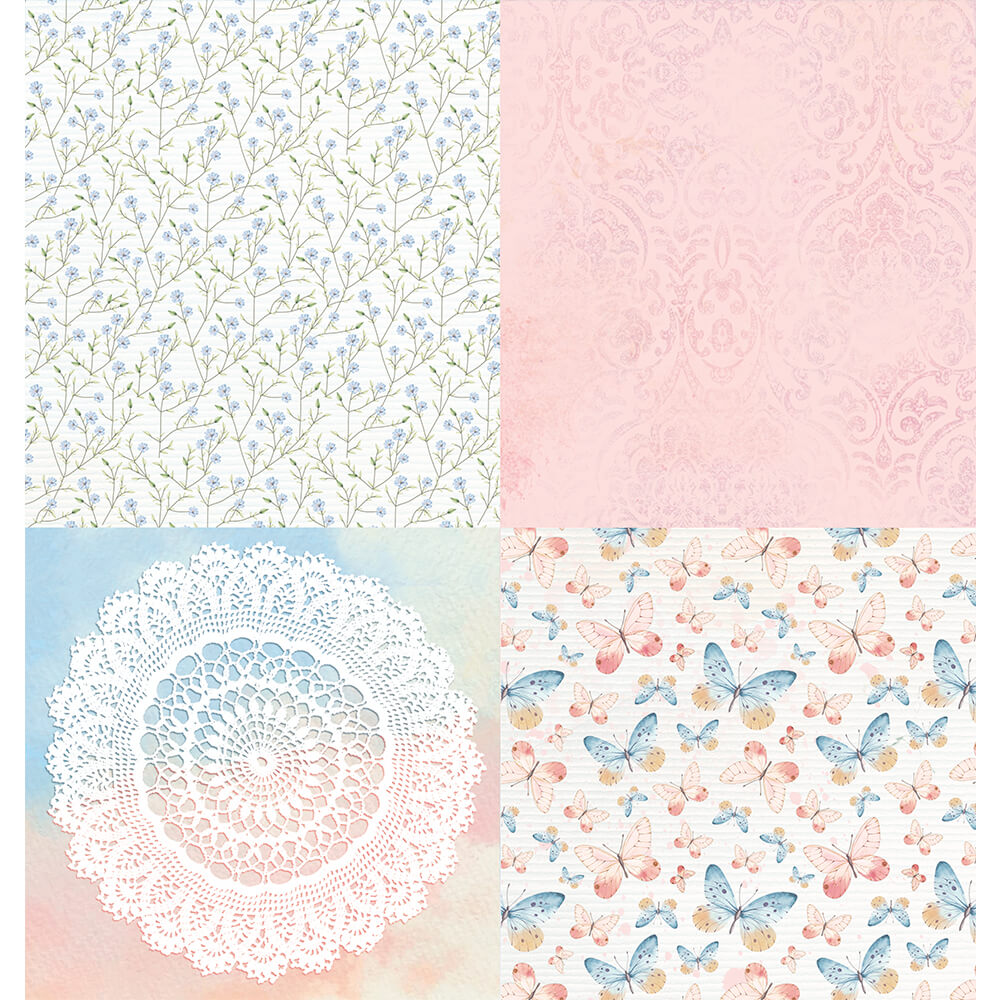 Papel Scrapbook Litoarte SD1-106 Amor com Arte Elementos 30,5x30,5cm - Palácio da Arte
