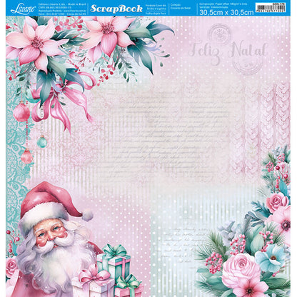 Papel Scrapbook Litoarte SDN-178 Encanto de Natal 30,5x30,5cm - Palácio da Arte