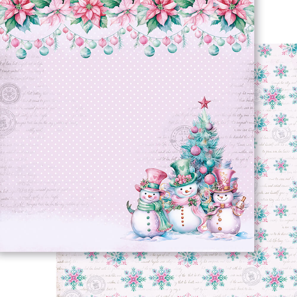 Papel Scrapbook Litoarte SDN-180 Encantos de Natal 30,5x30,5cm - Palácio da Arte