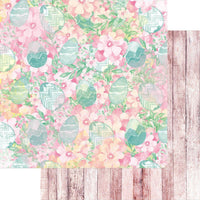 Papel Scrapbook Litoarte SDP-017 Ovos e Flores 30,5x30,5cm - Palácio da Arte