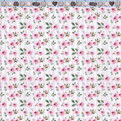 Papel Scrapbook Litoarte SDP-027 Coelha e Flores 30,5x30,5cm - Palácio da Arte
