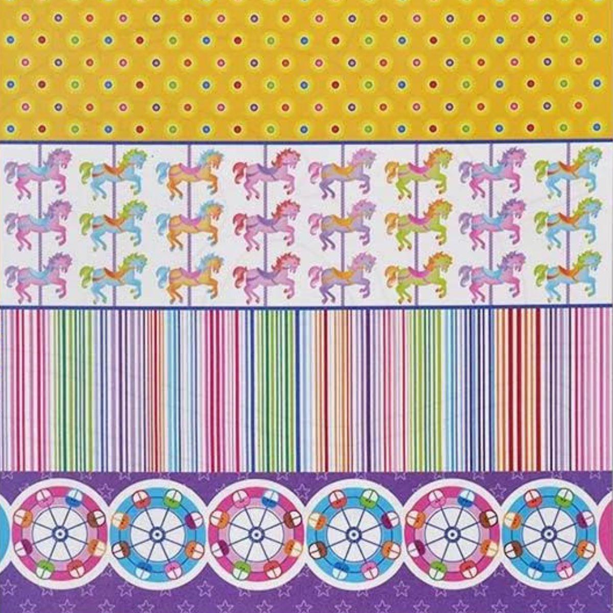 Papel Scrapbook Parque Bate-Bate SDF413 Toke e Crie Dupla Face - Palácio da Arte