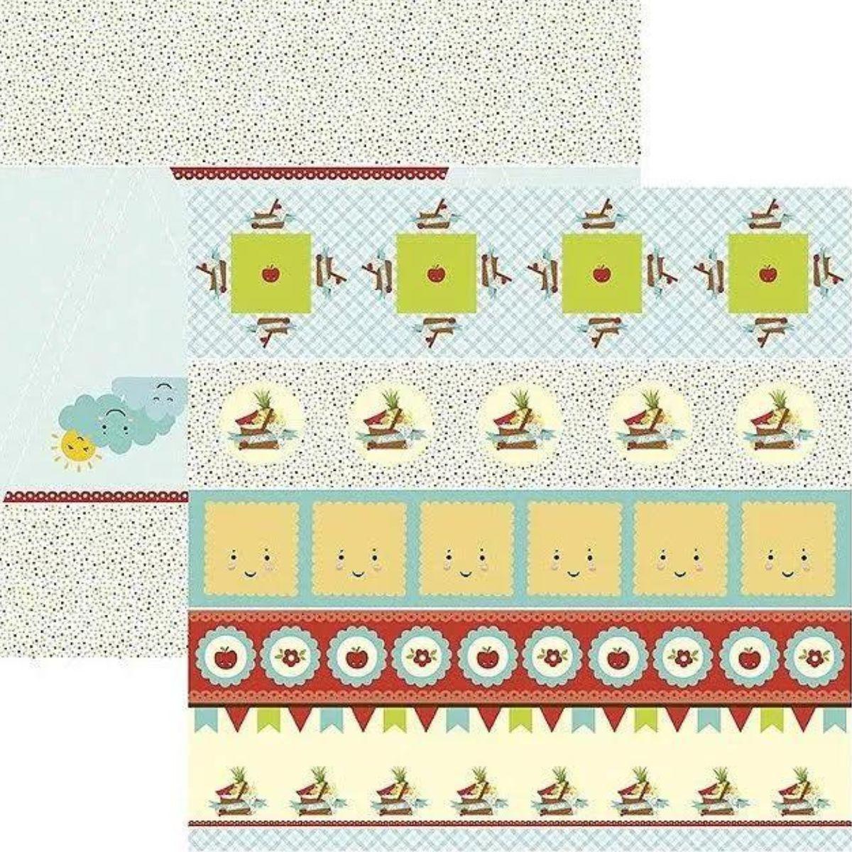 Papel Scrapbook Picnic Tags e Bandeirolas SDF602 Toke e Crie - Palácio da Arte