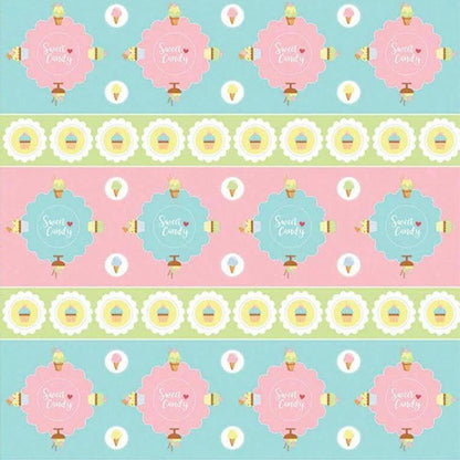 Papel Scrapbook Sweet Candy Forminhas e Toppers SDF660 Toke e Crie by Mariceli - Palácio da Arte