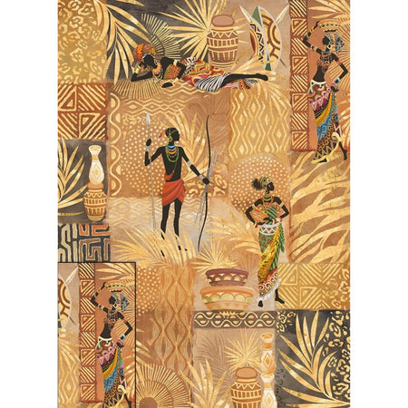 Papel Seda Litoarte PSL-008 Cultura Africana 67,5x46cm - Palácio da Arte