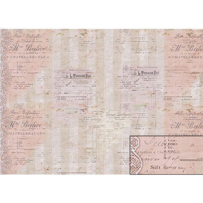 Papel Seda Litoarte PSL-020 Fundo Escrita 67,5x46cm - Palácio da Arte